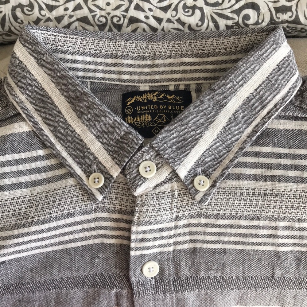 Men's ridge runner stripe shirt 
Grey M - Picture 4 of 5